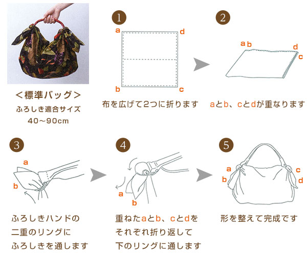 大人気 ふろしきバッグ シビラ 97cm ふろしきハンド