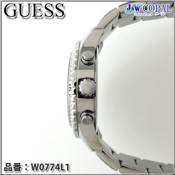 GUESS（ゲス）レディース腕時計～ブルーからピンクのグラデーションのにラメ感抜群の文字盤が特徴的なトワイライトカラーモデル。（W0774L1）～